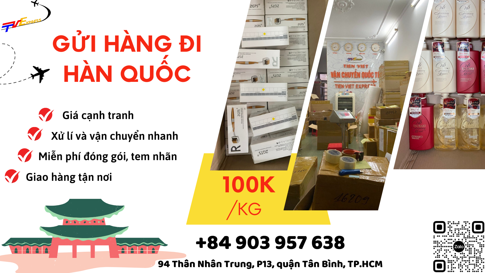 Gửi hàng đi Hàn Quốc